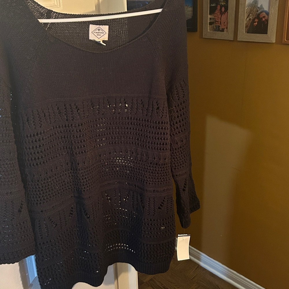 St. John's Bay Black Knit Sweater